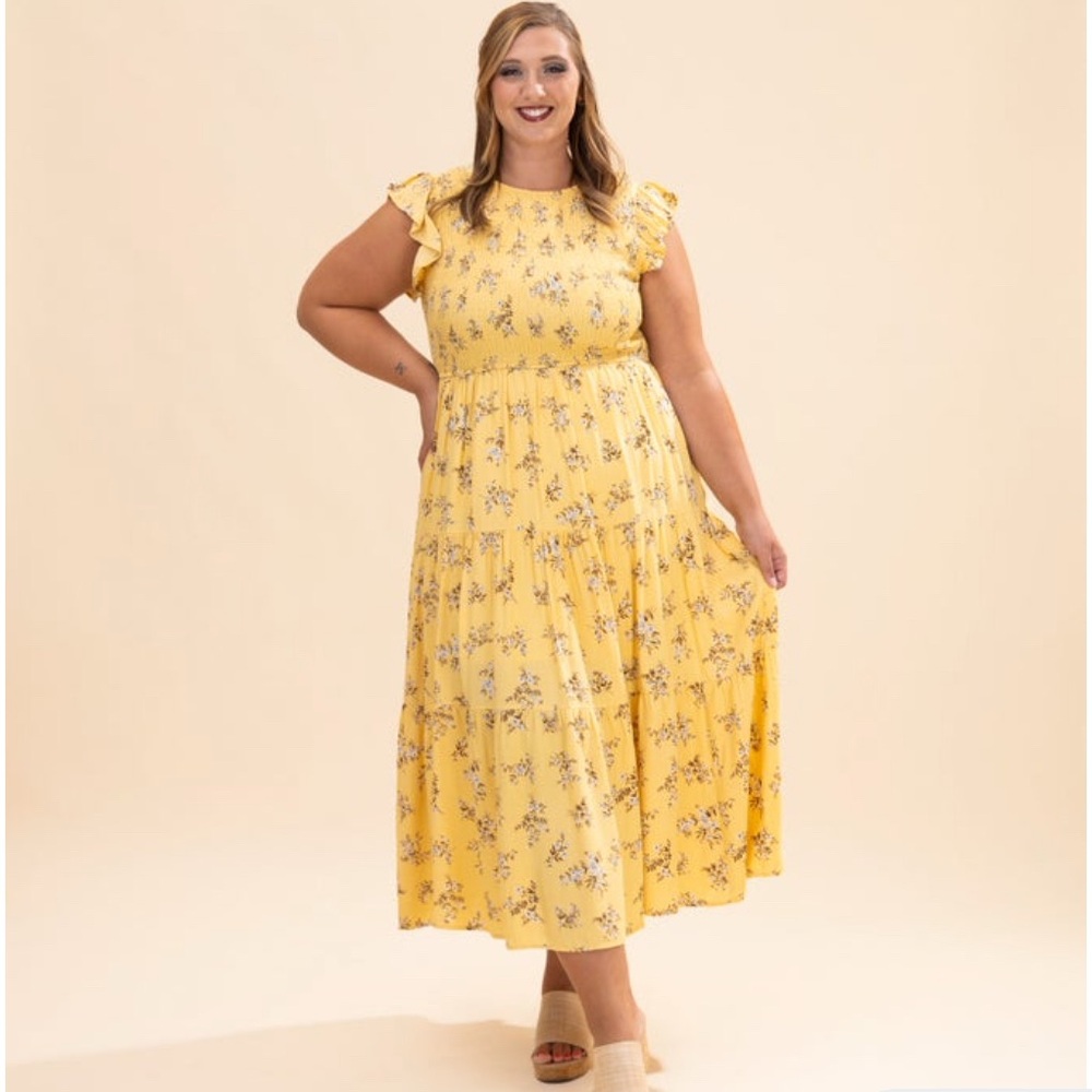NEW Floral Smocked Dress
